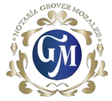 Logo de la Notaría Grover Morales